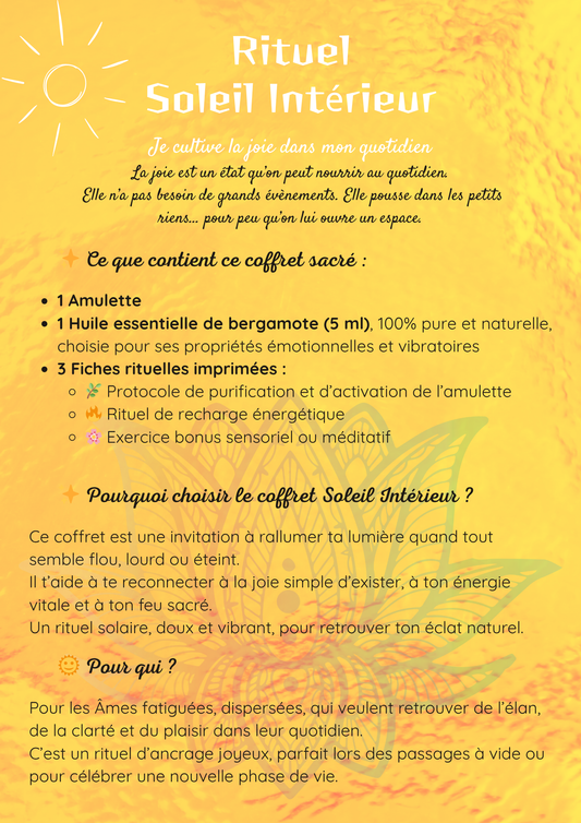 Coffret rituel "Soleil Interieur"
