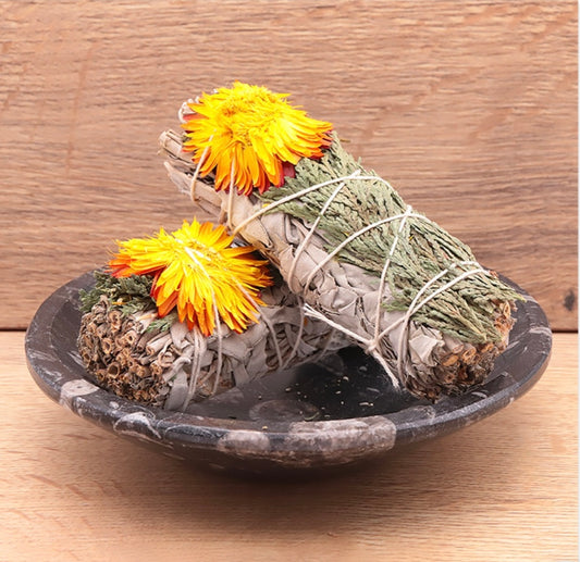 Bâton de Sauge Blanche, Cèdre & Fleur de Paille